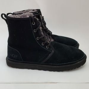 Mens UGG Harkley Suede Short Leather Boots 11 10.5